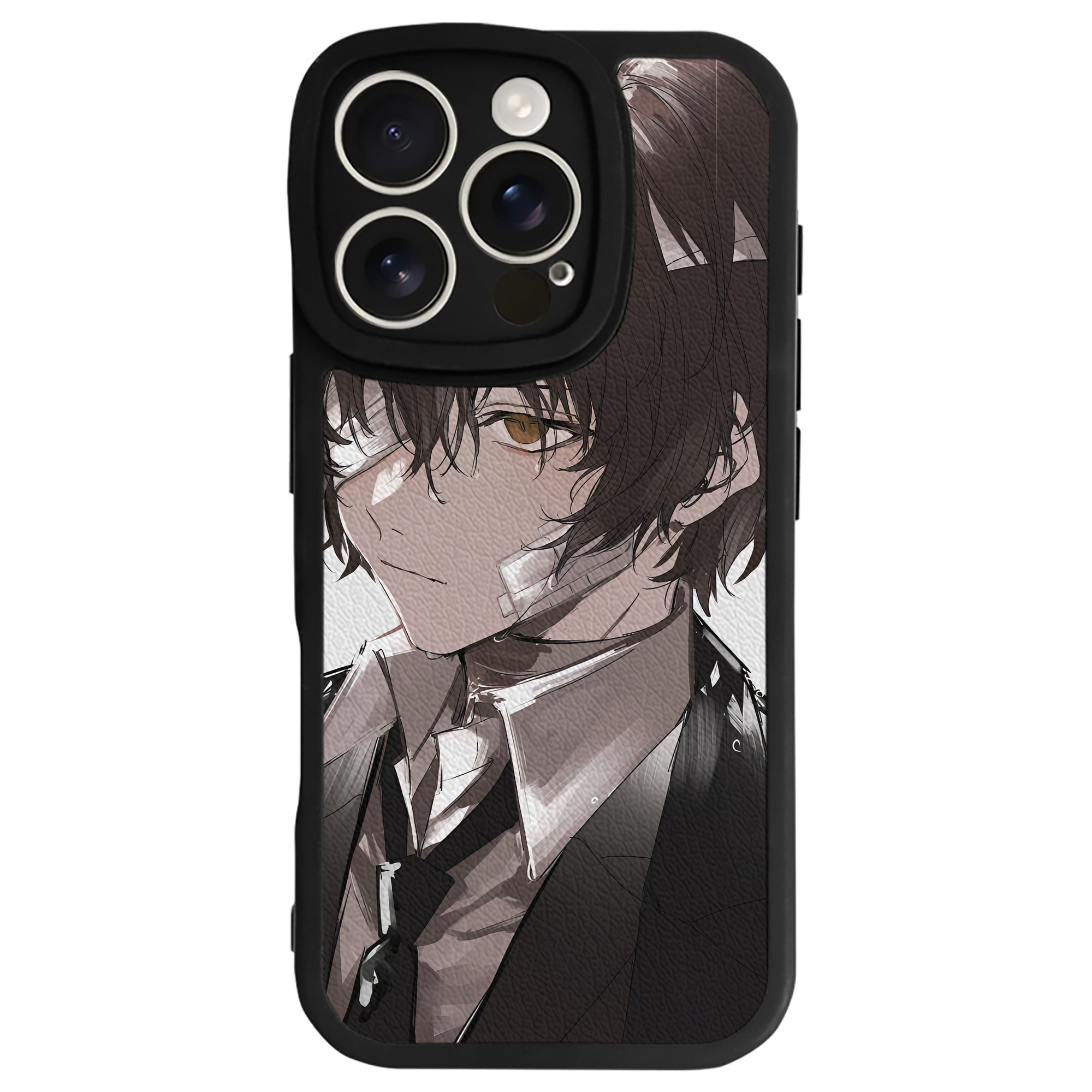 （画像用） 文豪ストレイドッグス Bungo Stray Dogs 【iPhone 16シリーズ対応】シリコンスマホケース（レザー調） 材質：シリコン